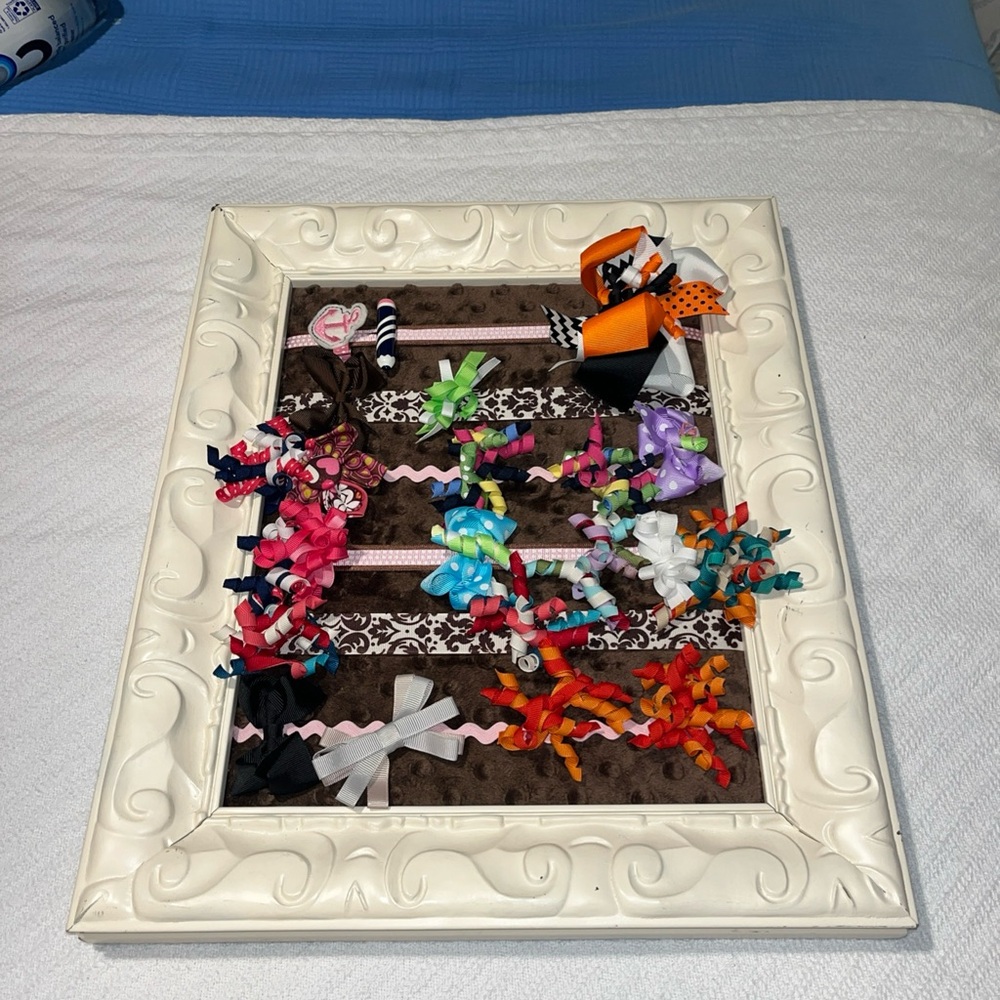 Colorful Hair Bow Collection & bowtie hanger